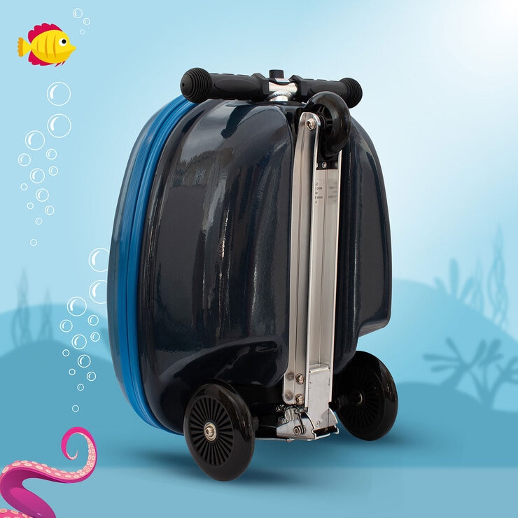 Zinc Flyte Midi 18" Scooter Suitcase, Stormy the Shark Zinc Flyte Midi 18" Scooter Suitcase, Stormy the Shark