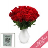Three Dozen Freedom® Roses Bouquet with Greeting Card