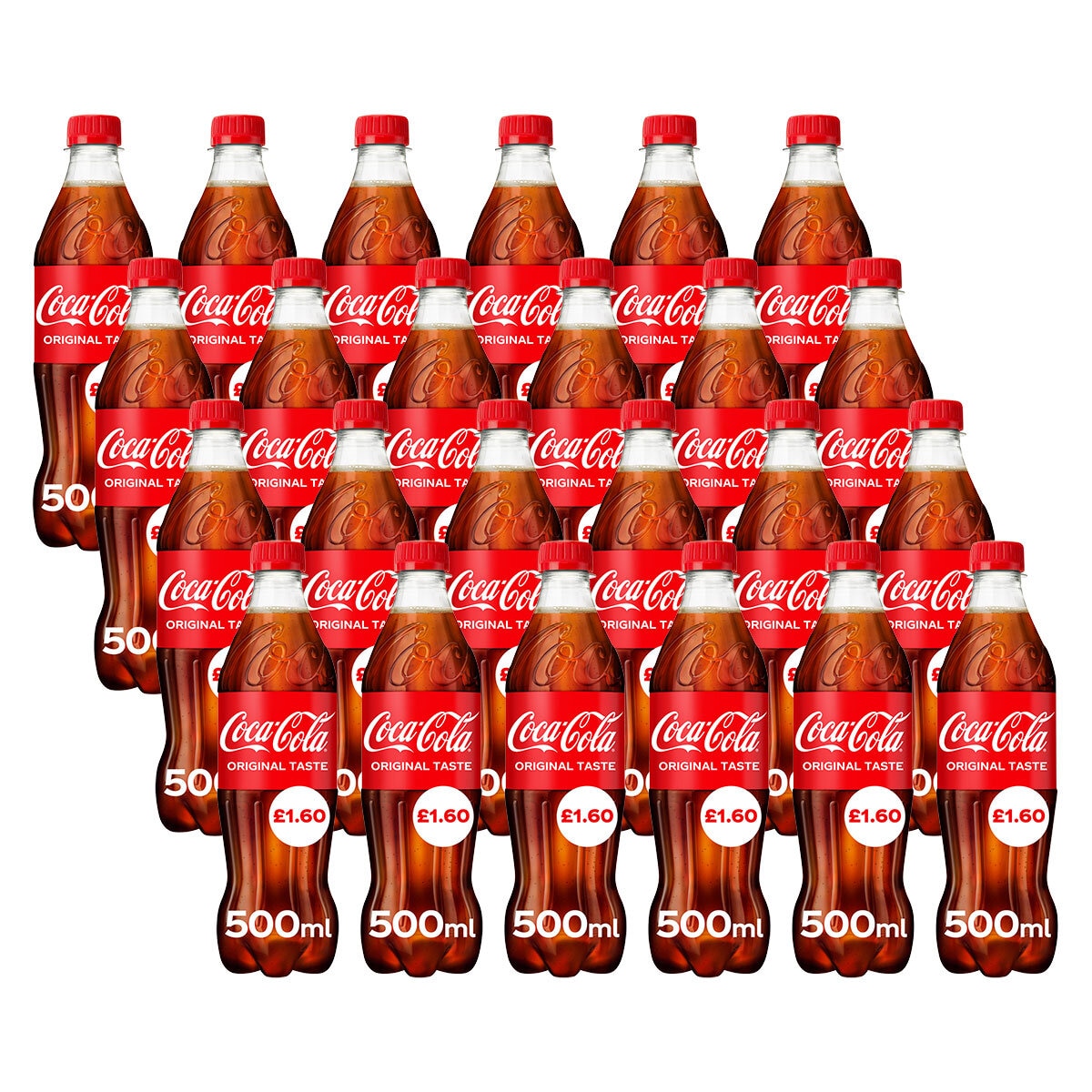 Coca Cola PMP £1.60, 24 x 500ml