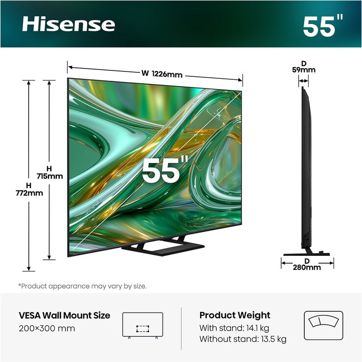 Buy Hisense 55E8STUK 55 Inch Mini LED 4K UHD Smart TV at Costco.co.uk Buy Hisense 55E8STUK 55 Inch Mini LED 4K UHD Smart TV at Costco.co.uk