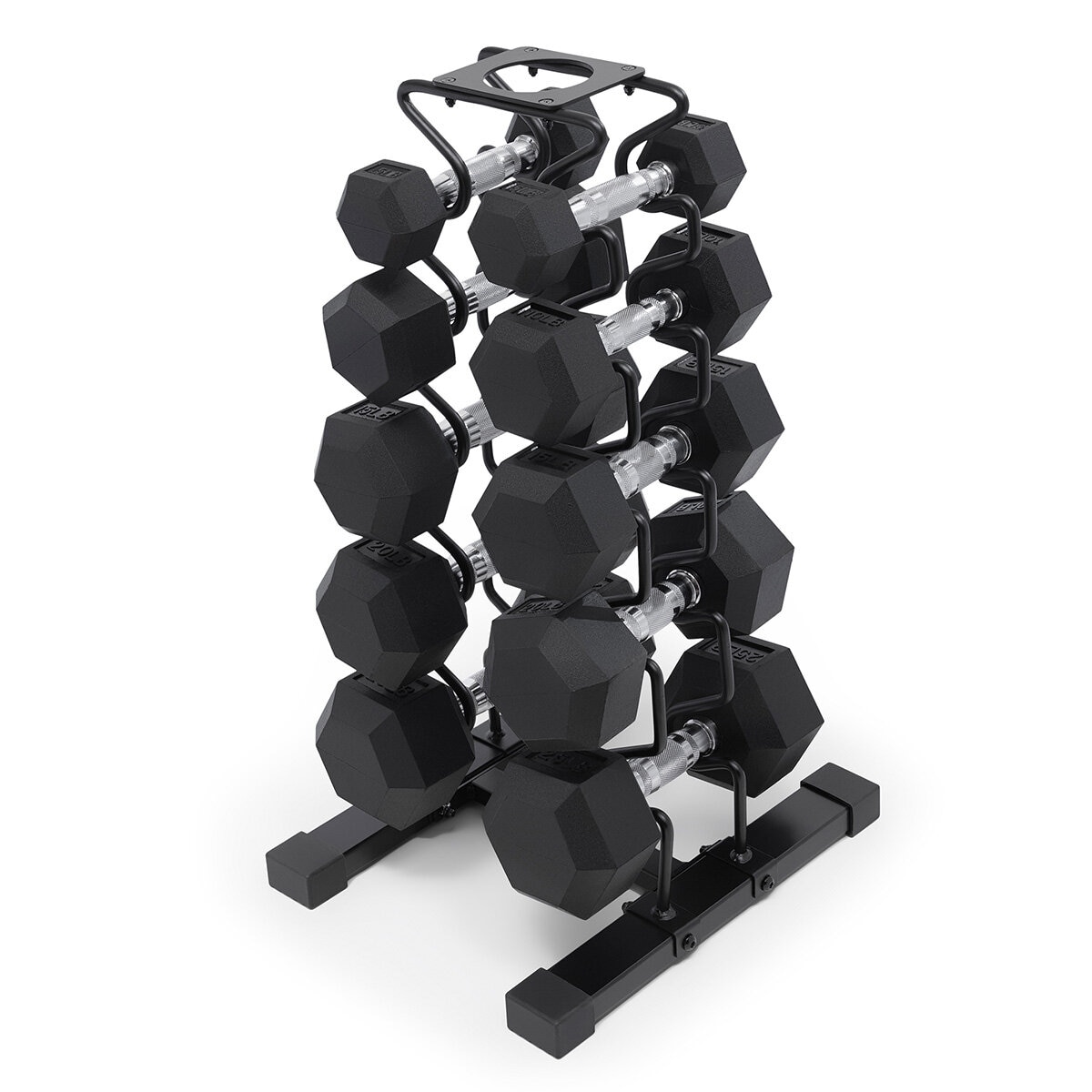 Marcy DBR-150 68kg Dumbbell Set with Storage Rack