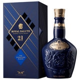 Royal Salute 21 Year Old Whisky, 70cl in Sapphire Flagon Separate From Packaging Open