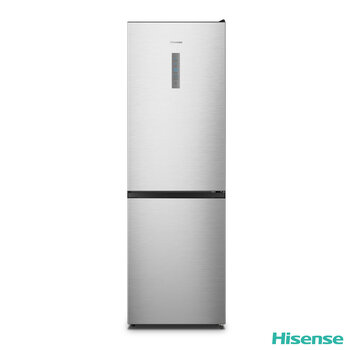 Hisense RB395N4BCE Fridge Freezer, E Rated in Stainless Steel