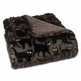 Ashford Home Embroidered Cat Halloween Throw, 152 x 178 cm