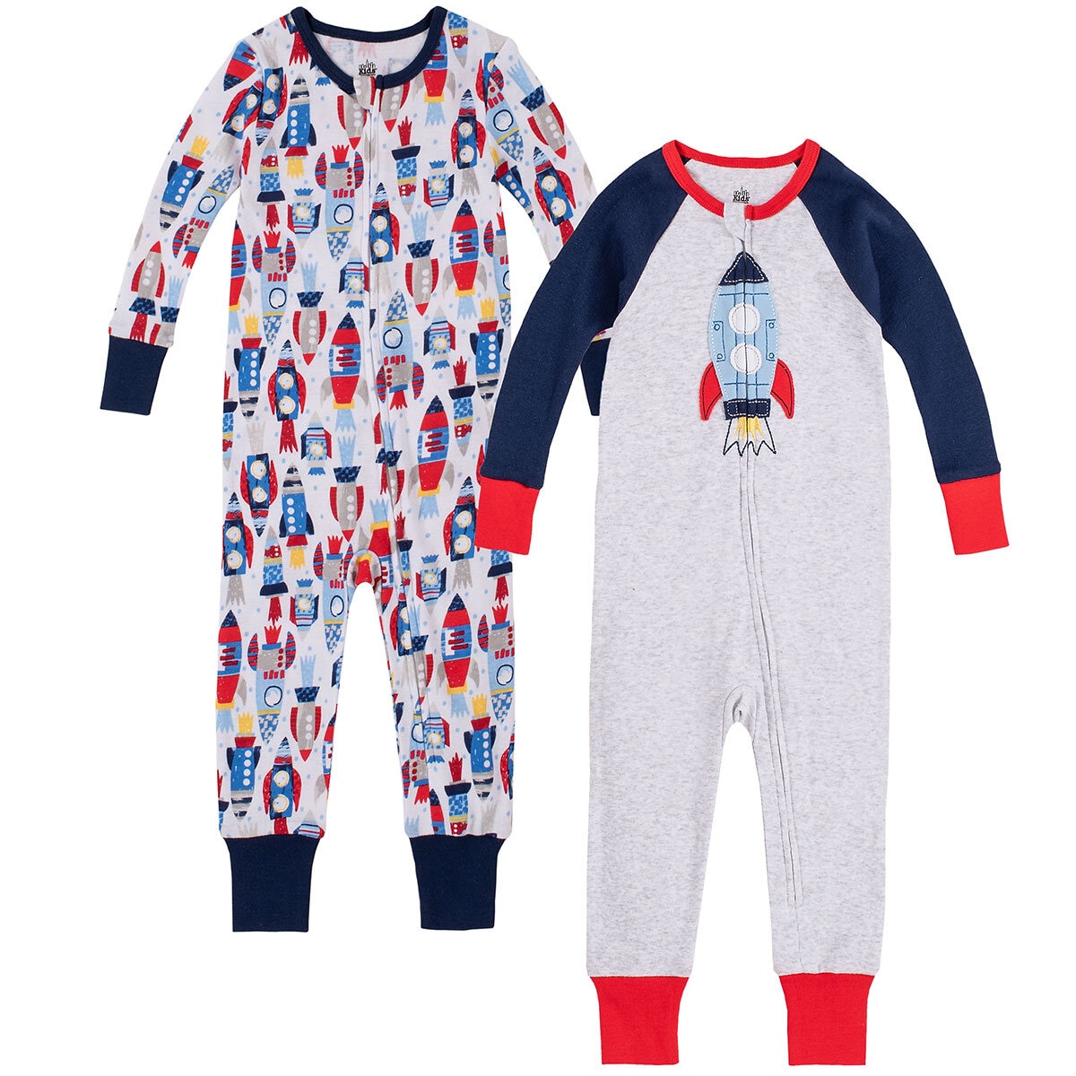 Kids Rib Sleeper 2 Pack in Rocket Design and 5 Sizes Co