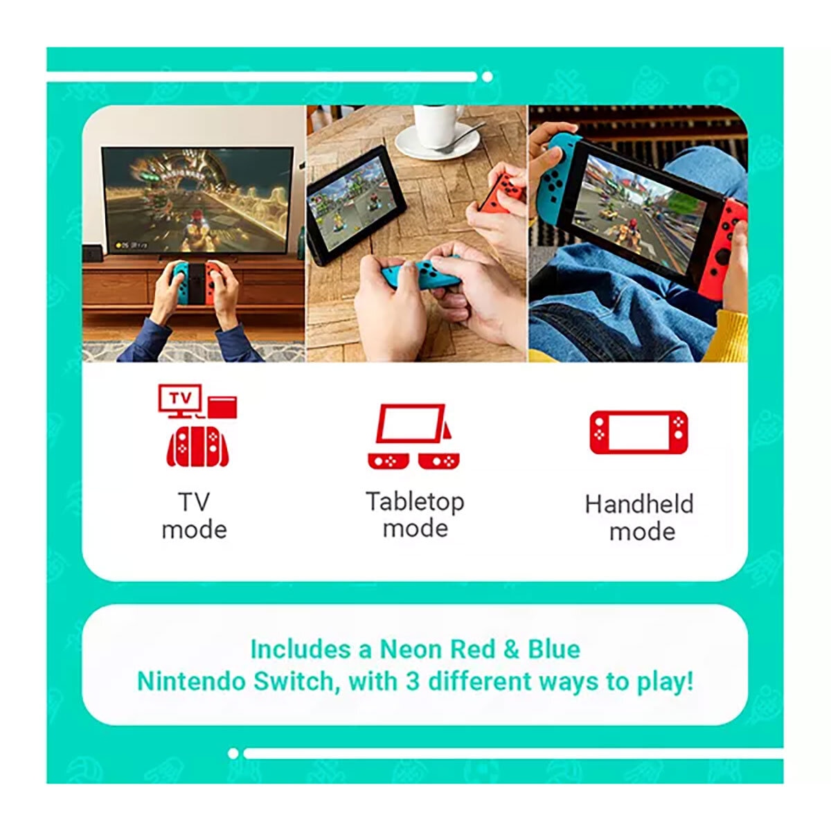 Nintendo Switch Neon Console with Switch Sports Set plus Switch Online 12 Months Subscription