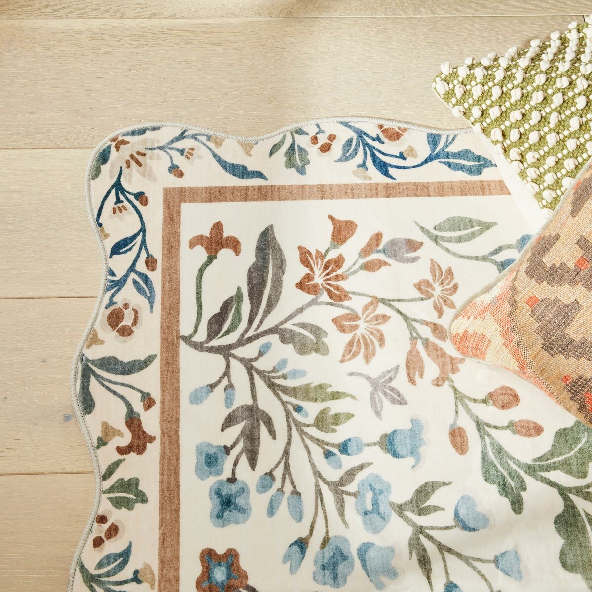 Concept Looms Liberty Cream Multi Washable Rug, in 2 Sizes