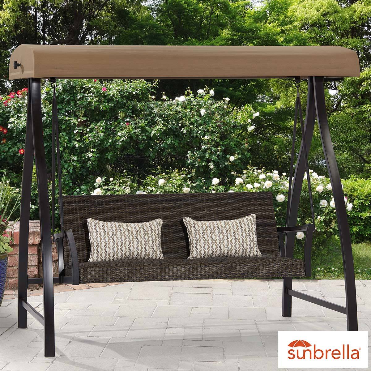 Agio Springdale Patio Swing With Canopy, Swinging Outdoor Chair Costco