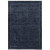 Asiatic rise border rug in navy