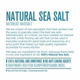 Salt Merchant Natural Sea Salt, 5kg Back of Pack