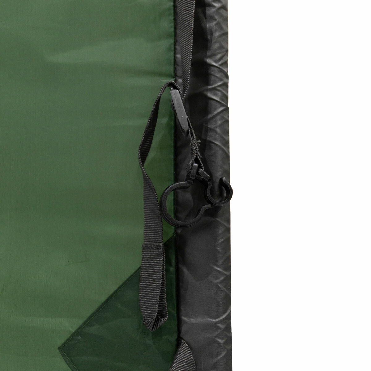 Studio image showing clips attached to the windbreak