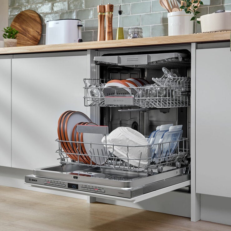 Bosch SMV6ZCX10G Fully Integrated, 14 Place Setting Dishwasher, B Rated