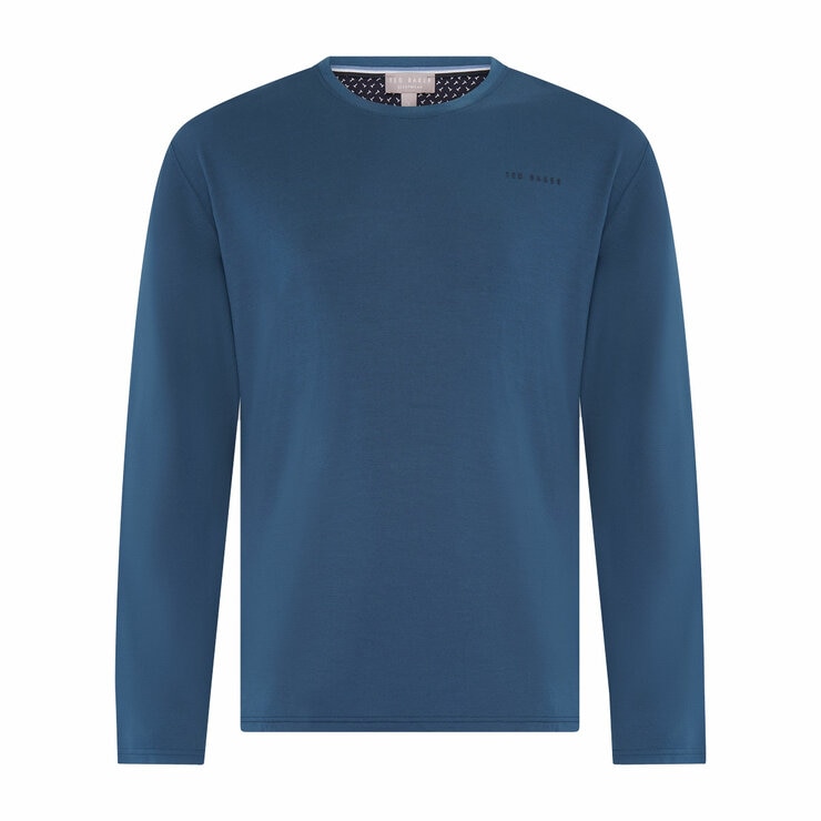 Ted Baker Mens Long Sleeve Lounge Set in Teal & Navy
