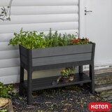 Keter Cortina 1.1m Raised Garden Bed with Self-Watering System