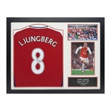 Freddie Ljungberg Signed Framed Arsenal Football Shirt