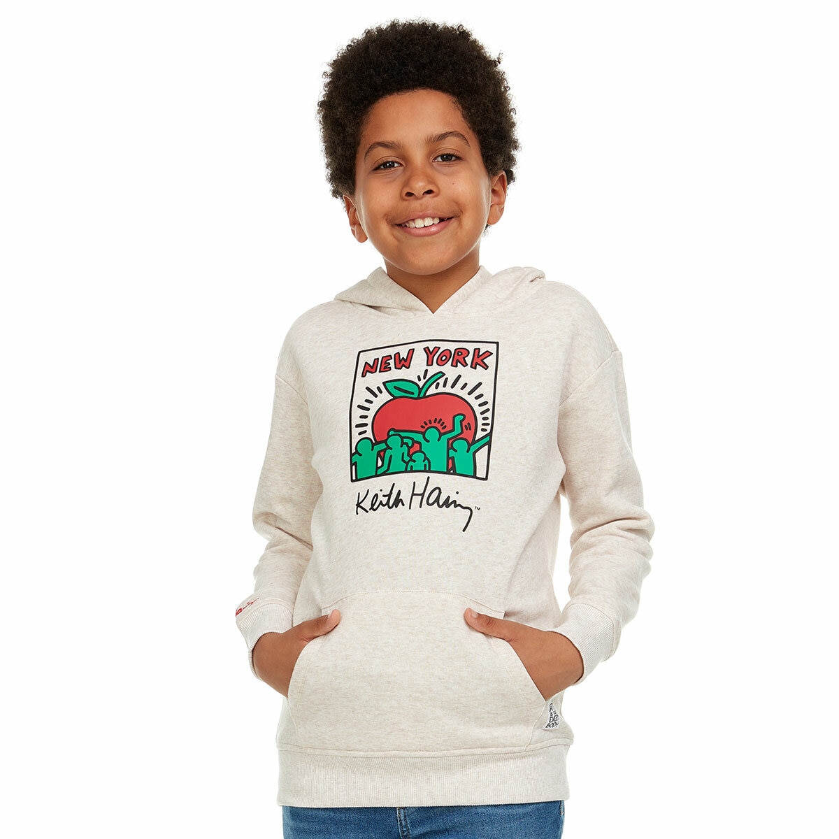 Keith Haring Youth Hoodie in Beige