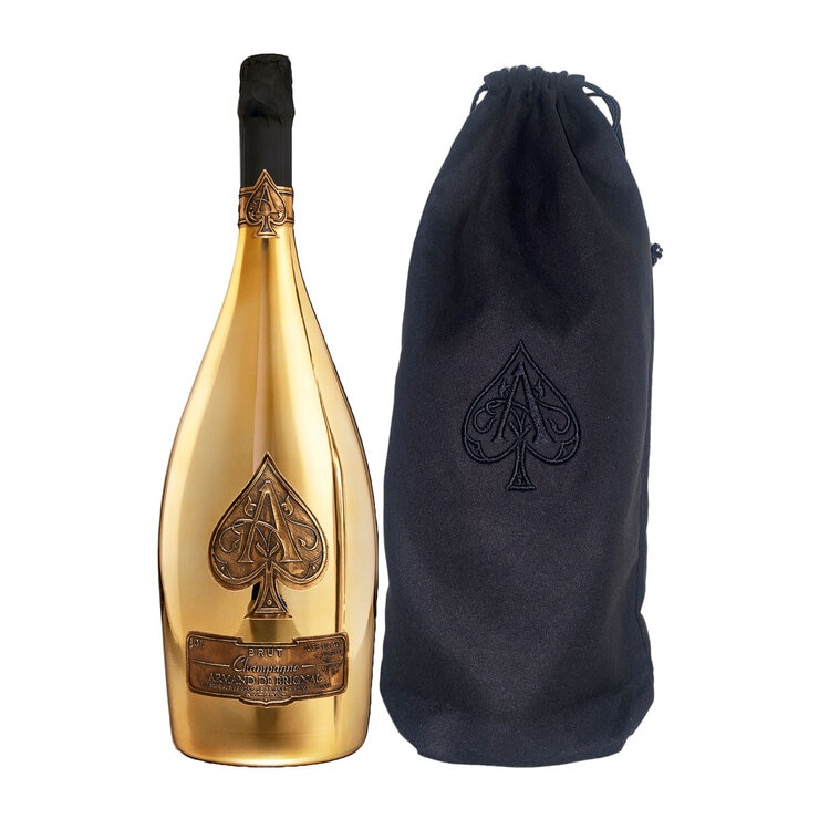 Armand de Brignac Brut Gold NV Champagne JEROBOAM, 3L with Gift Bag Armand de Brignac Brut Gold NV Champagne JEROBOAM, 3L with Gift Bag