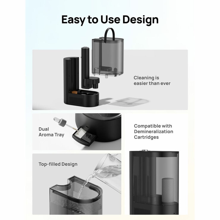 Dreo Smart Cool & Warm Humidifier's easy to use design