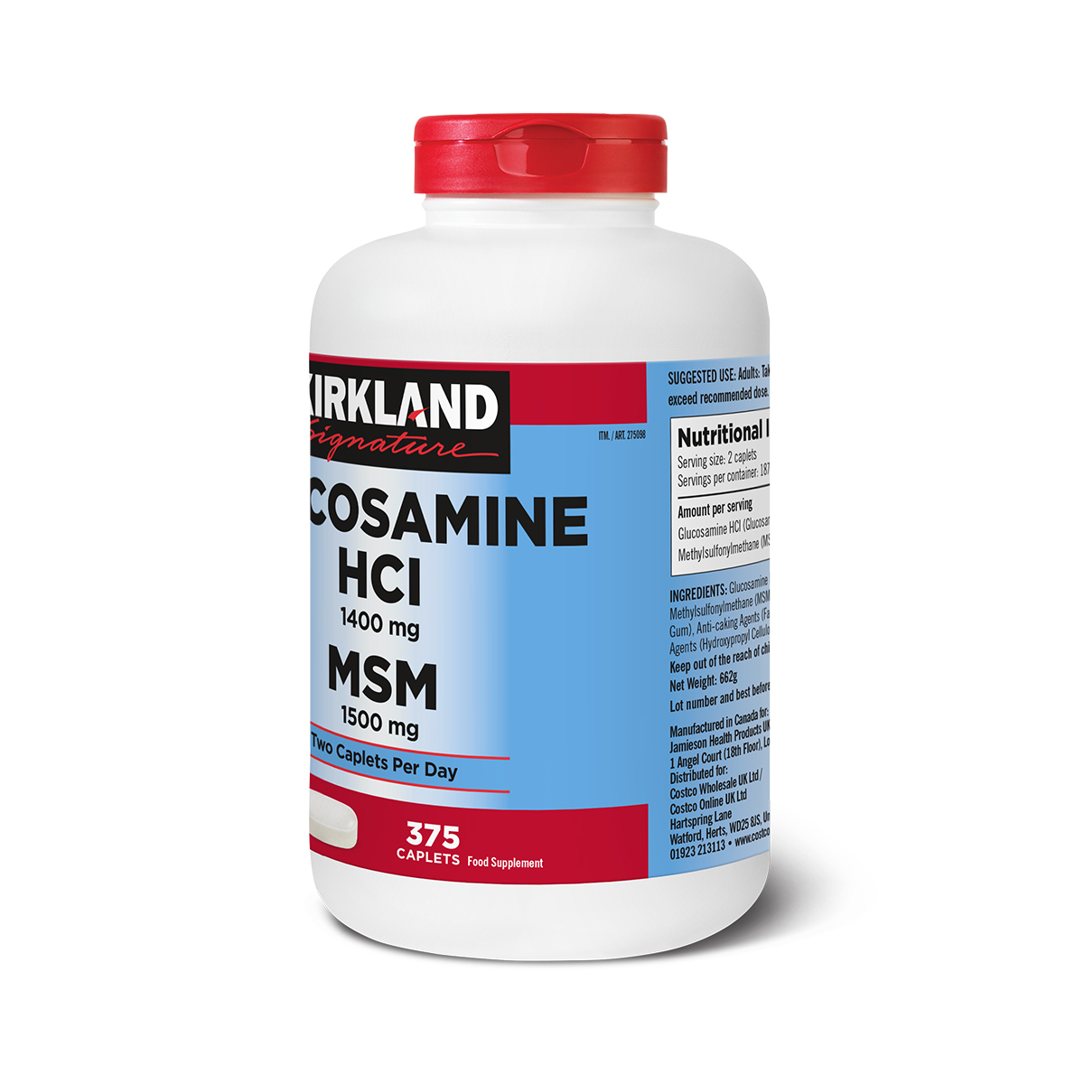 Kirkland Signature Glucosamine HCI & MSM, 375ct