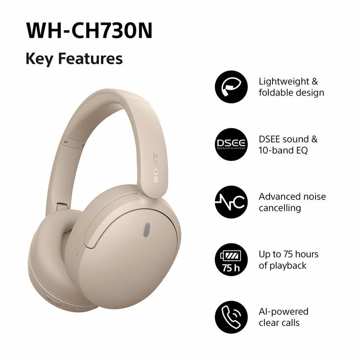 Buy Sony WHCH730N Wireless Over-Ear Headphones at Costco.co.uk
