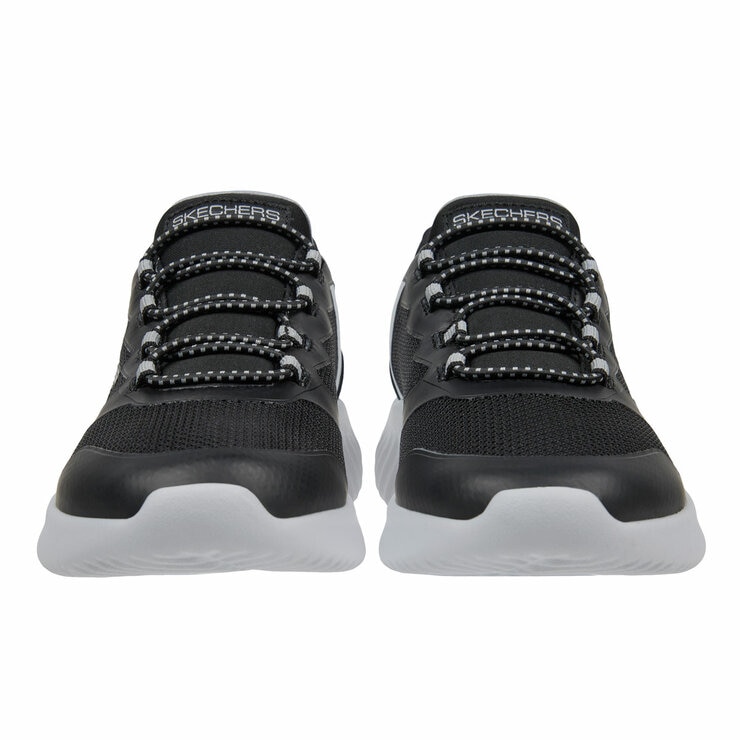 Skechers Kids Swift Fit Bounder Trainer in Black/Grey