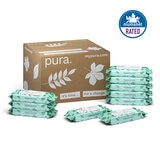 Pura 100% Plastic Free, Biodegradable Baby Wipes, 10 x 70 Pack (700 Total)