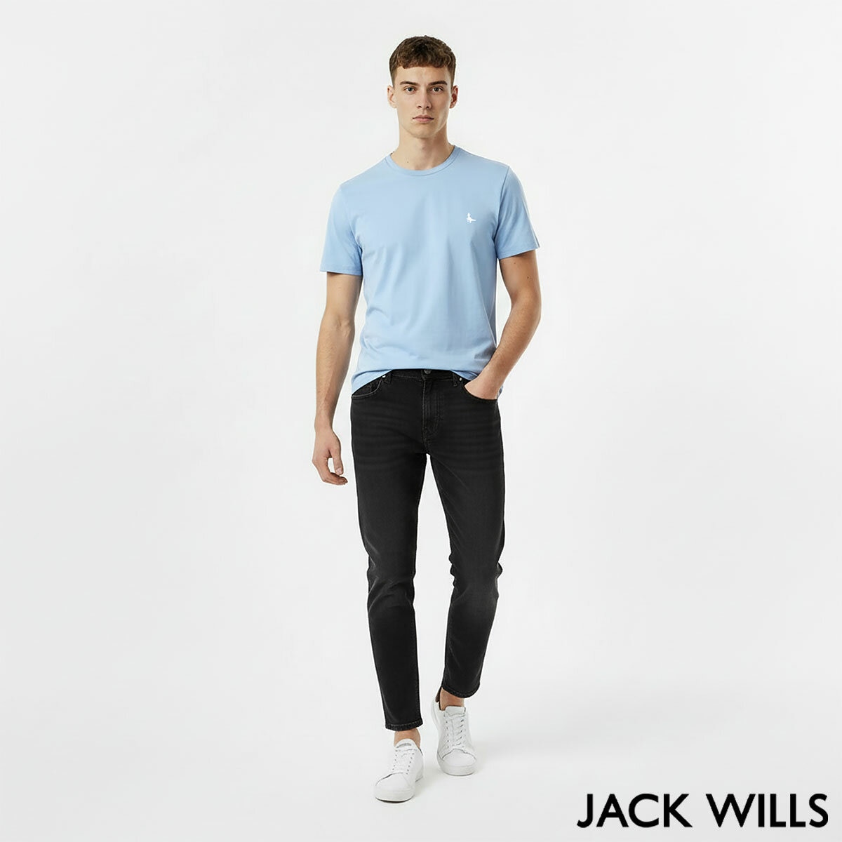 Jack Wills Men's Icon Tee in Light Blue Jack Wills Men's Icon Tee in Light Blue