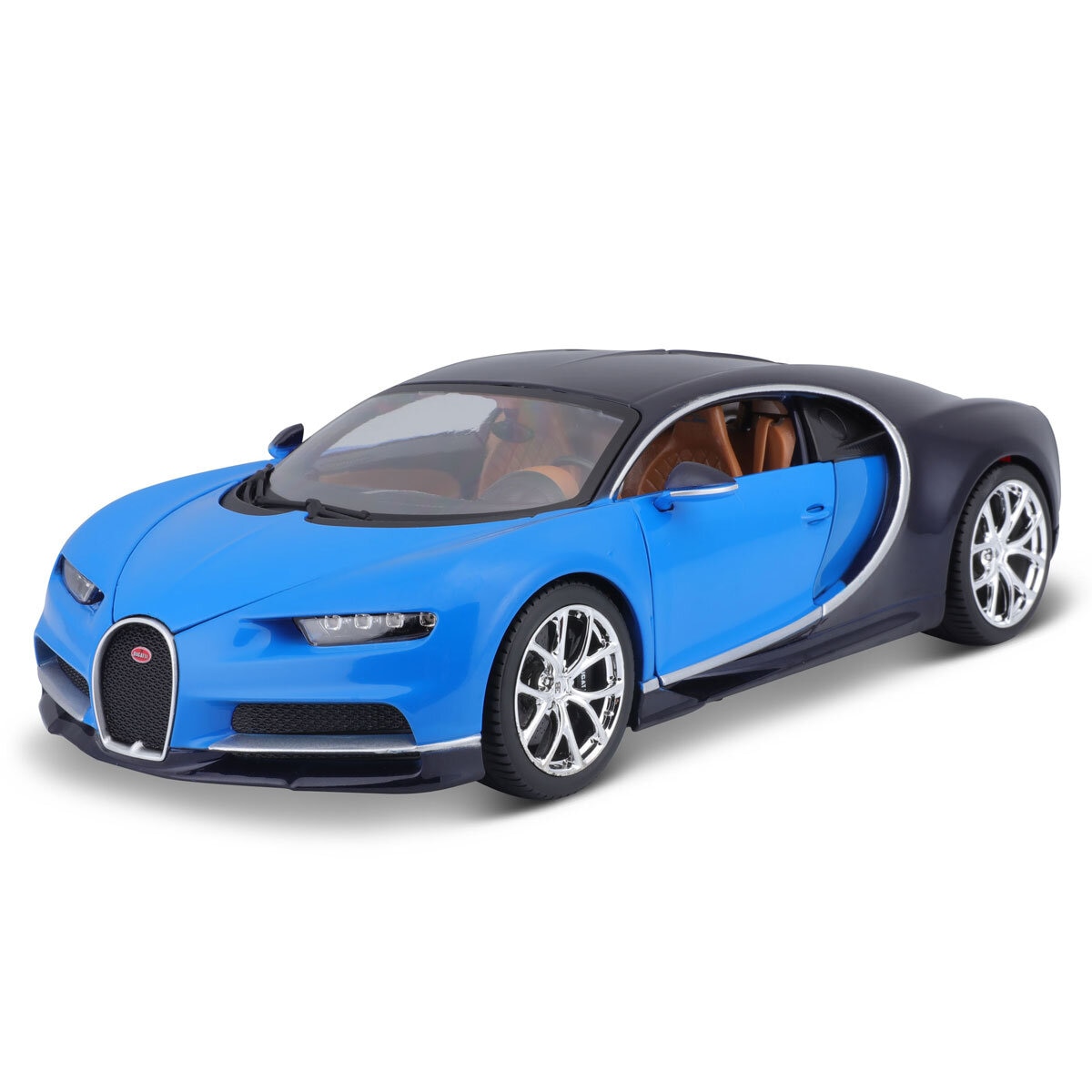 Maisto 1:18 Scale Highly Detailed Die Cast Vehicles: Bugatti Chiron & Ferrari 488 GTB - 2 Pack (3+ Years)