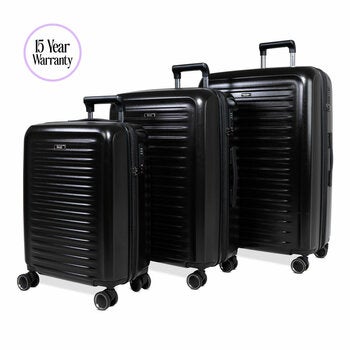 Rock Legacy Hardside Suitcase 3 Piece Set in 4 Colours