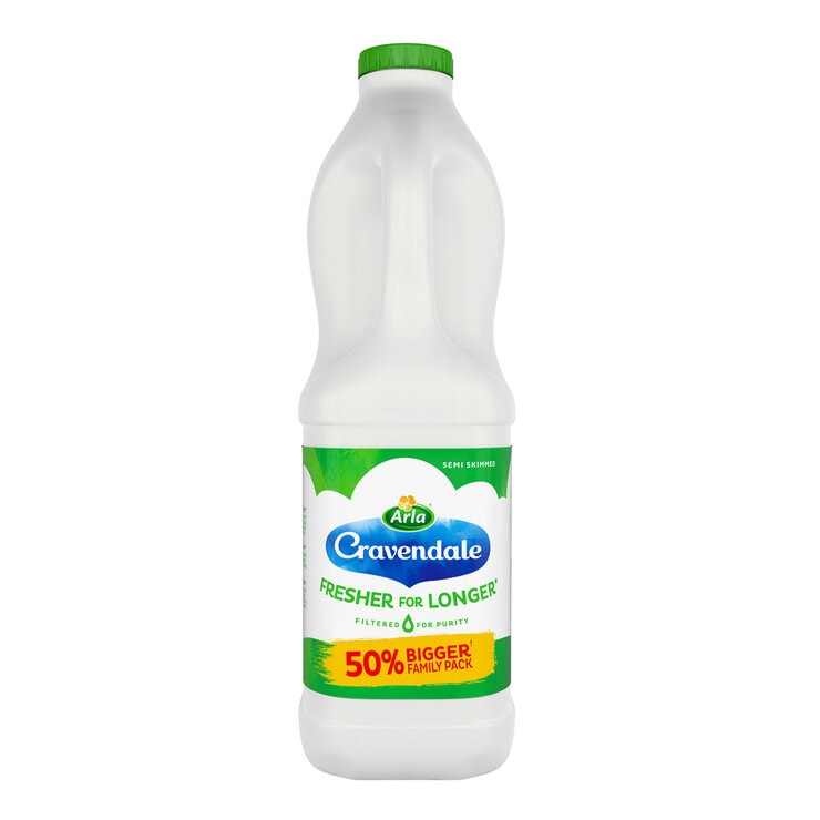Side image of CRAVENDALE SEMI SKIMMED