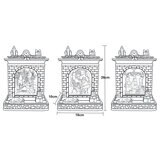 Buy 10.25" Fireplace Water Globe Santa with Lamppost Measurement image at costco.co.uk Buy 10.25" Fireplace Water Globe Santa with Lamppost Measurement image at costco.co.uk