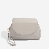 Taupe Wrap Around Makeup Bag