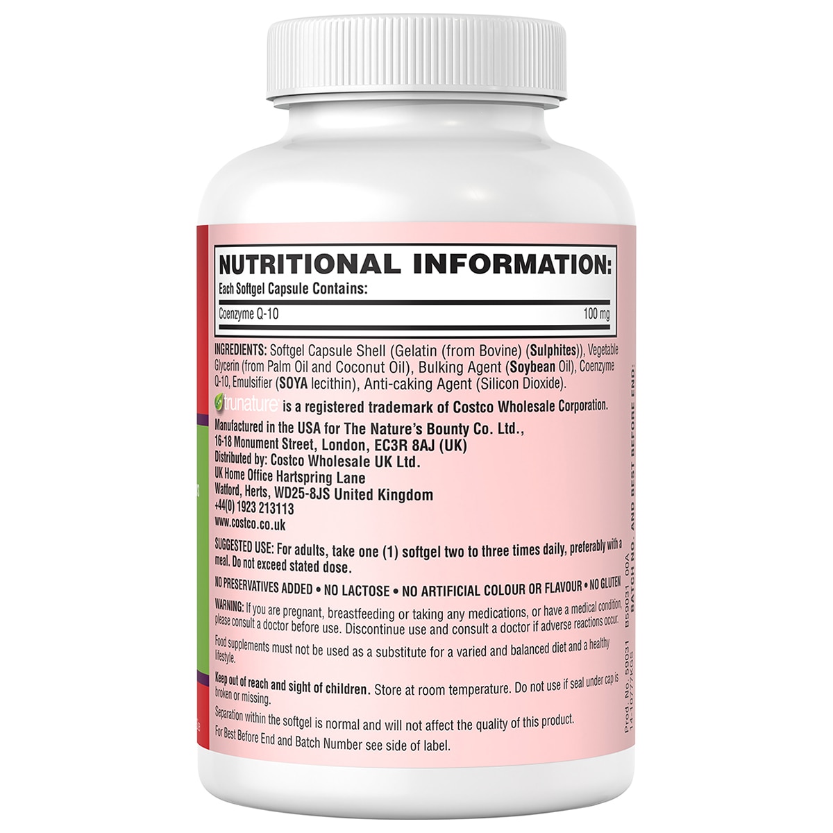 Trunature CoQ10 100mg, 220 Count Costco UK