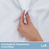 Luff 700 Thread Count 100% Organic Bamboo Duvet Set White in 4 Sizes