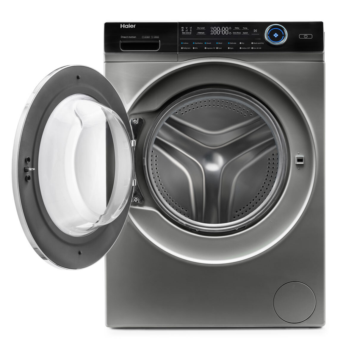 Haier HWD100B14979S, 10/6kg, 1400rpm Washer Dryer D Rated in Graphite