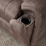 Corner Fabric Truffle Side Cupholder