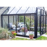 Janssens Liege 7ft 7'' x 10ft 1'' (2.4 x 3.1 m) Aluminium Greenhouse Package