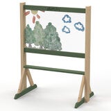 An image of the easel with transparent perspex An image of the easel with transparent perspex