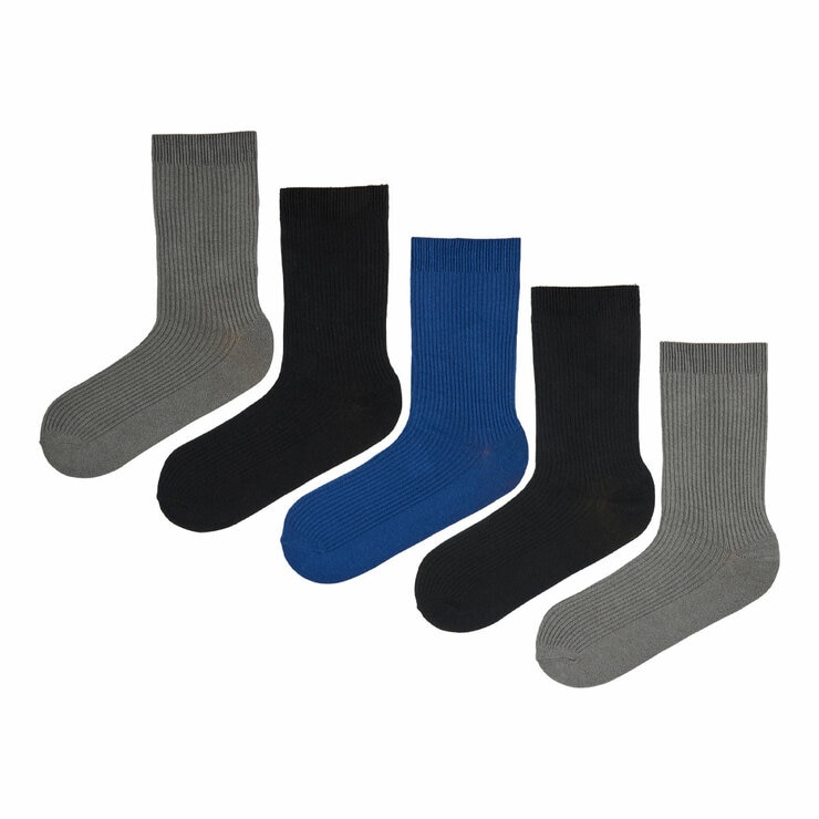 Jeff Banks Men's Ribbed Sock 10 Pack in Black Jeff Banks Men's Ribbed Sock 10 Pack in Black