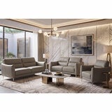 Nicoletti Jupiter Grey Leather 2 Seater Sofa Nicoletti Jupiter Grey Leather 2 Seater Sofa