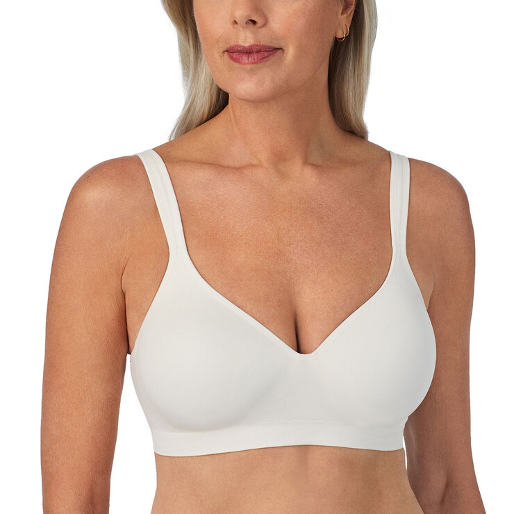 Carole Hochman Seamless Bra 2 Pack in White & Grey, Medium