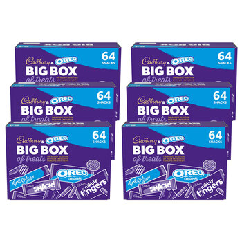 Cadbury & Oreo Big Box Of Treats, 6 x 64 Snacks