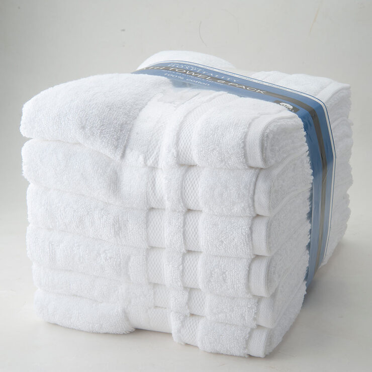 Grandeur 100 Cotton Hospitality Bath Towels, 6 Pack Costco UK