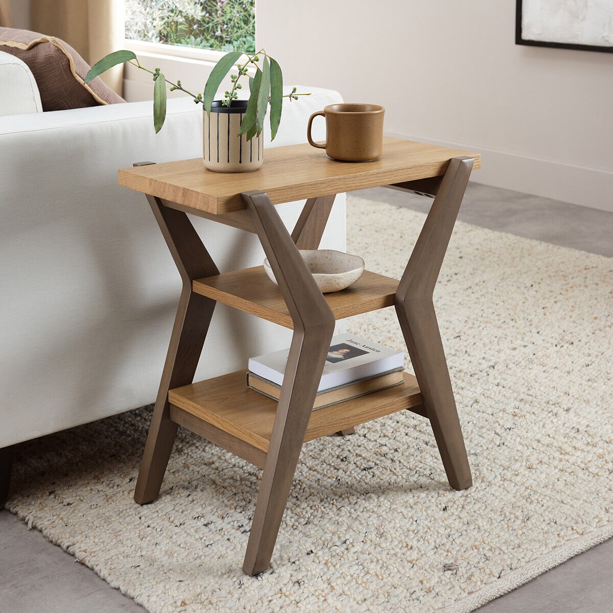 Bentley Designs Kristen Light Oak Side Table