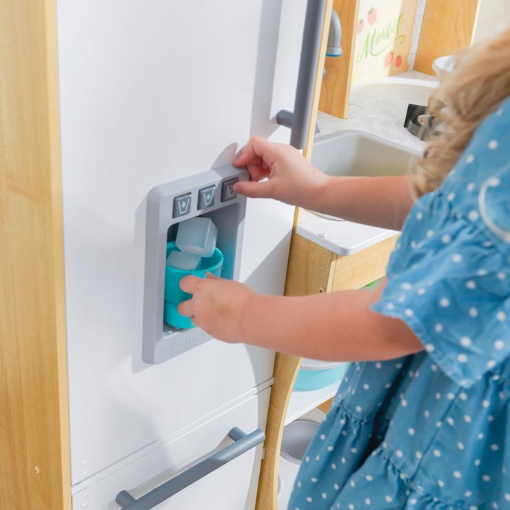 KidKraft Fresh Harvest Play Kitchen + 22 Piece Food And Accessory Set