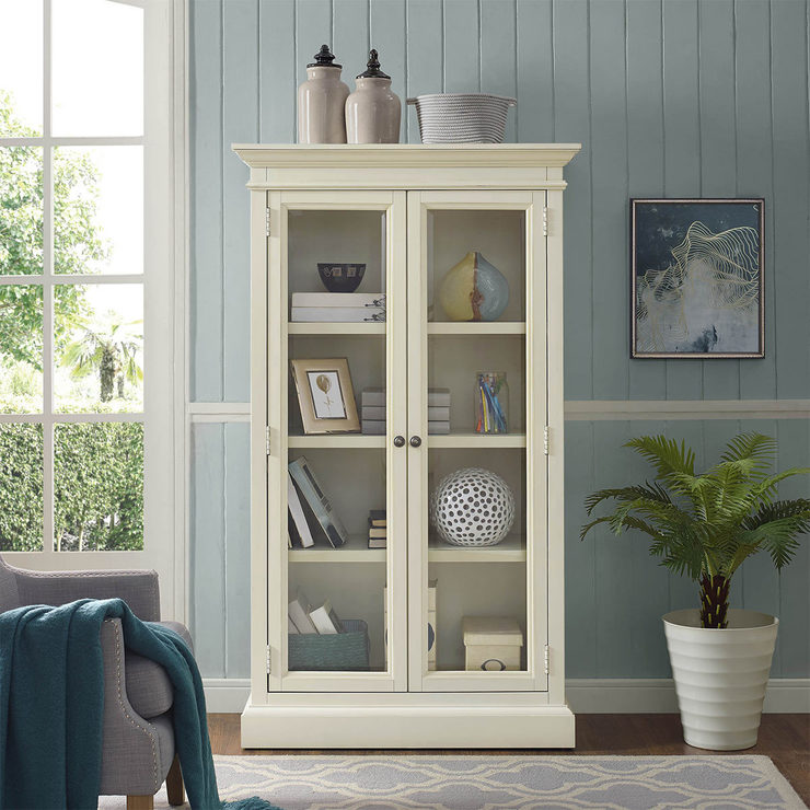 Universal Furniture Elida 168 cm / 5.5 ft Glass Door Bookcase with