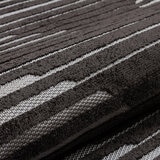 Concept Looms Jazz Black Indoor Outdoor Rug, in 2 Sizes