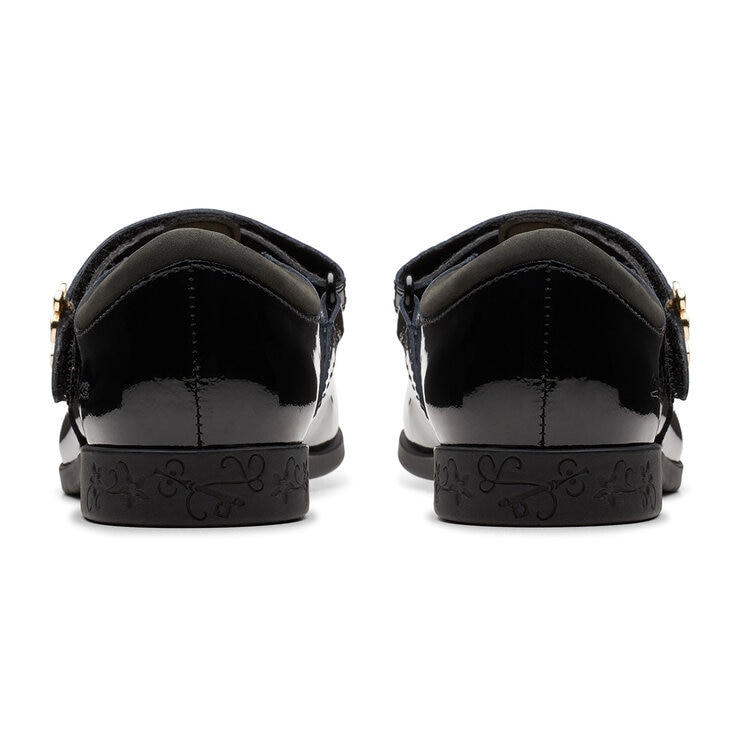 Clarks Kids Lock Shine Black Patent Shoes Clarks Kids Lock Shine Black Patent Shoes
