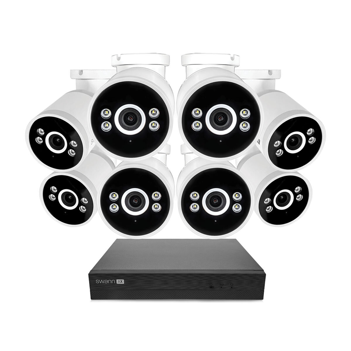 Swann 4K NVR 16 x Channel / 8 x NHD-ADVANXB Bullet Cameras with 2TB HDD SWNVK-16ADVANX8B-EU