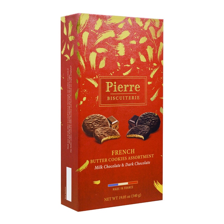 Pierre Biscuiterie, French Butter Cookies Mixed Pack 600g Pierre Biscuiterie, French Butter Cookies Mixed Pack 600g